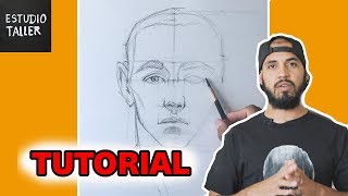 Como Dibujar el rostro humano TIEMPO REAL [upl. by Peper]