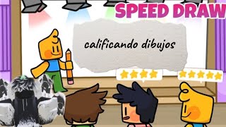 jugando speed draw en Roblox [upl. by Leribag644]