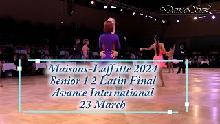 MaisonsLaffitte 2024  Senior 1 2 Latin  Final  38è Tournoi International  2332024 [upl. by Rubbico]