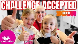 CHALLENGE ACCEPTED  GUESS WHAT OUR NEXT CASH FOR KIDS CHARITY CHALLENGE IS [upl. by Jochbed]