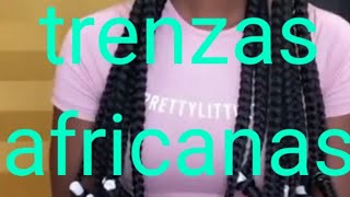 TRENZAS AFRICANAS CON PUNTA RIZADA😍 [upl. by Mag]