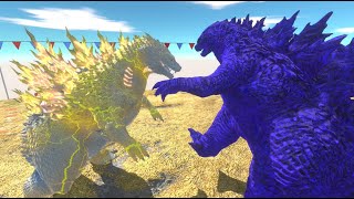 Godzilla 2024 VS Gojira Battle ARBS Animal revolt Battle Simulator [upl. by Tareyn639]