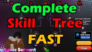 FASTEST Way To MAX Skill Tree In Anime Defenders Update 8 Best Skill Points Method [upl. by Nosirrah111]