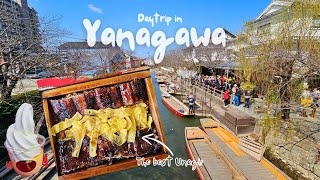 Yanagawa Punting Tour  300 Year UNAGI Restaurant  Fukuoka Japan [upl. by Eckel]