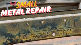 Home Metal Fabrication Project Saves A valuable Rusted Radiator Support 1969 Oldsmobile W31 [upl. by Ahtiuqal630]