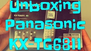 Unboxing Panasonic KXTG6811 cordless phone iPhone6S [upl. by Arette]