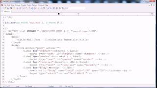 PHP Tutorial Send Mail Part One1 [upl. by Nilson]