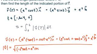 MAT 273  Calc3  133b Example of using the arc length parameter [upl. by Alan]