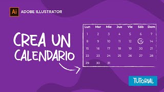 📅Como hacer un CALENDARIO en illustrator  MUY FÁCIL  TUTORIAL ✅ [upl. by Erdnoed]