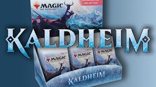 Распаковка дисплея сетовых бустеров  МТГ Калдхайм  MTG Kaldheim set booster box [upl. by Lenoil648]