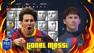 FIFA 23  LIONEL MESSI  2010  PRO CLUBS CREATION [upl. by Aicirtel]