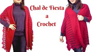 CHAL DE FIESTA TEJIDO A CROCHET paso a paso [upl. by Laden]