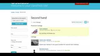 How to manage listings on Osclass [upl. by Heeley647]