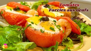 Tomates Farcies à lŒuf  Recette Facile et Rapide 🍅🥚 [upl. by Waring]