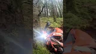 Sometimes gravity just doesnt play fair mwmx finding out the hard way enduro hardenduro dirtbikes [upl. by Meuse]