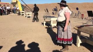 Winter Range 2016  Top 16 Shootout Cowboy Action Shooting Bonnie Macfarlane vs Crazy Little Woman [upl. by Evelina246]