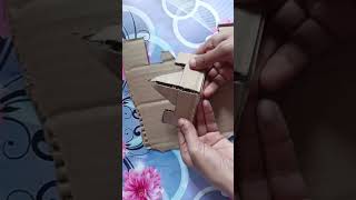 cardboard mobile stand। How to make mobile stand with cardboard easy shorts mobilestand craft [upl. by Goodman427]