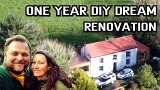 1 YEAR TIMELAPSE  Building Dream Homestead in the Irish Countryside  250YearOld Famhouse [upl. by Anassor]