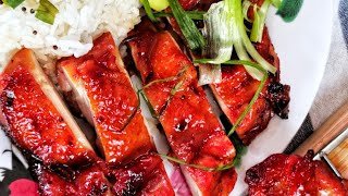 Sappige Chinese Char Siu Geroosterde Rode Kip Uit De Oven  Onweerstaanbaar Recept uit China [upl. by Harbard]