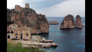 Places to see in  Castellammare del Golfo  Italy  Tonnara di Scopello [upl. by Eelirrem]