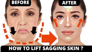 LIFT SAGGING SKIN EXERCISE JOWLS LAUGH LINES  FACELIFT FOREHEAD LINES ANTIAGING NECK LIFT [upl. by Reivazx598]