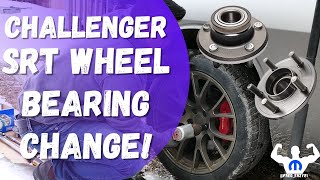 dodge challenger wheel bearing replacement [upl. by Aihsekin]