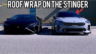 KIA STINGER Roof Wrap and Wheel Spacer Overview [upl. by Eihs]