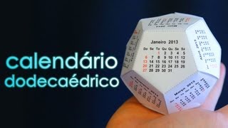 Como fazer um calendário 3D de 12 pentágonos calendário dodecaédrico [upl. by Benjamin]