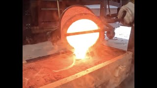 Bronze Age Spearhead Part 4 casting day [upl. by Weisbart]