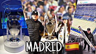 DE VACACIONES EN ESPAÑA CON MI FAMILIA Y MI AMIGO CHAVELONFUIMOS AL ESTADIO DEL REAL MADRID⚽️ELKC [upl. by Bryner]