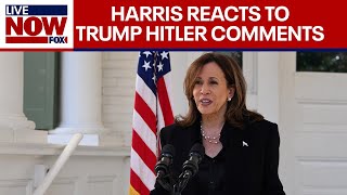 WATCH VP Kamala Harris reacts to alleged comments on Trump  LiveNOW from FOX [upl. by Frodi]