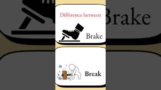 Difference between brake and break [upl. by Aciretnahs]