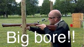 Shooting with a 4 and 2 bore shotgun muzzleloader Mr Poacher [upl. by Tamarah421]