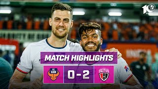 Match Highlights  FC Goa 02 NorthEast United FC  MW 16  ISL 202324 [upl. by Pronty]