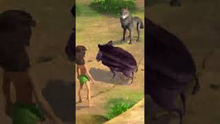 MASHA KA TO KAAM HI YAHI HAI powerkidsshorts junglebook mowgli junglebookinhindi baloo [upl. by Cha]