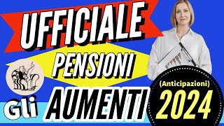 ✅ AUMENTI PENSIONI 2024 👉 le PREVISIONI UFFICIALI del DEF per le prossime Perequazioni 2024 [upl. by Kere]