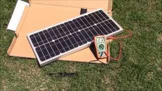 Litefuze 20W Solar Panel  Unboxing Testing and Review [upl. by Ycnay]