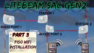 Litebeam 5AC Gen2 Part 3 PiSOwiFi Installation using LBE 5ac Gen2 [upl. by Papageno]