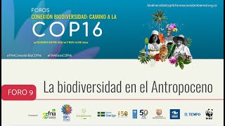 FORO 9  La biodiversidad en el Antropoceno [upl. by Hadihsar]