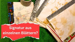 Signaturen fürs Junk Journal zusammen kleben auf schweizer deutsch [upl. by Desma]