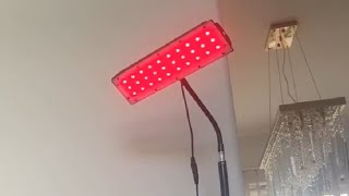 Red Light Therapy Lamp Infrared Light Therapy with Stand Review Can use anytime amp anywhere [upl. by Eiznikam]