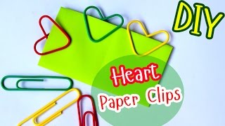 How to Make Heart Paper Clips  DIY Valentines Day [upl. by Euqilegna488]