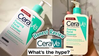 CeraVe Foaming Facial Cleanser HONEST REVIEW [upl. by Alag624]