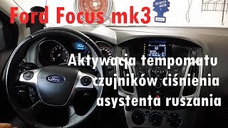 Ford Focus mk3 aktywcja tempomatu DDS HSA ALS [upl. by Mont294]