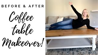 BEFORE and AFTER Coffee table MAKEOVER  SURPRISE [upl. by Cornwall]