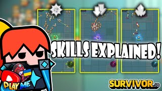 METALLIA EXCLUSIVE SKILLS EXPLAINED Green Purple amp Blue Buttons  Survivorio New Survivor [upl. by Eleanore]