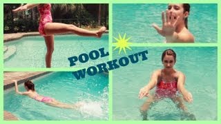 Summer Pool Exercises for Beginners  spreadinsunshine15 [upl. by Baalman]