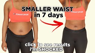 i did stomach vacuums for a smaller waist 1 minute workout for 7 days SHOCKING [upl. by Sherborne]