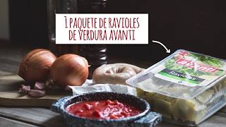 Avanti  Ravioles con Salsa de Tomate y Albondiguitas [upl. by Gaylord]