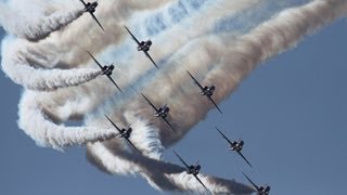 Impressive Air Show  Volkel 2013 Red Arrows F16 F18 Frecce Tricolori   HD [upl. by Ivanah]